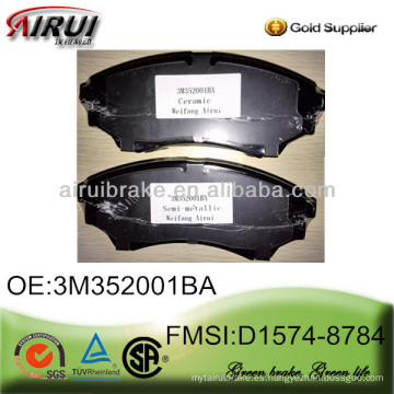 Sin ruido Ceramic Brake pad D1574-8784 para Ford Ranger y Mazda BT-50